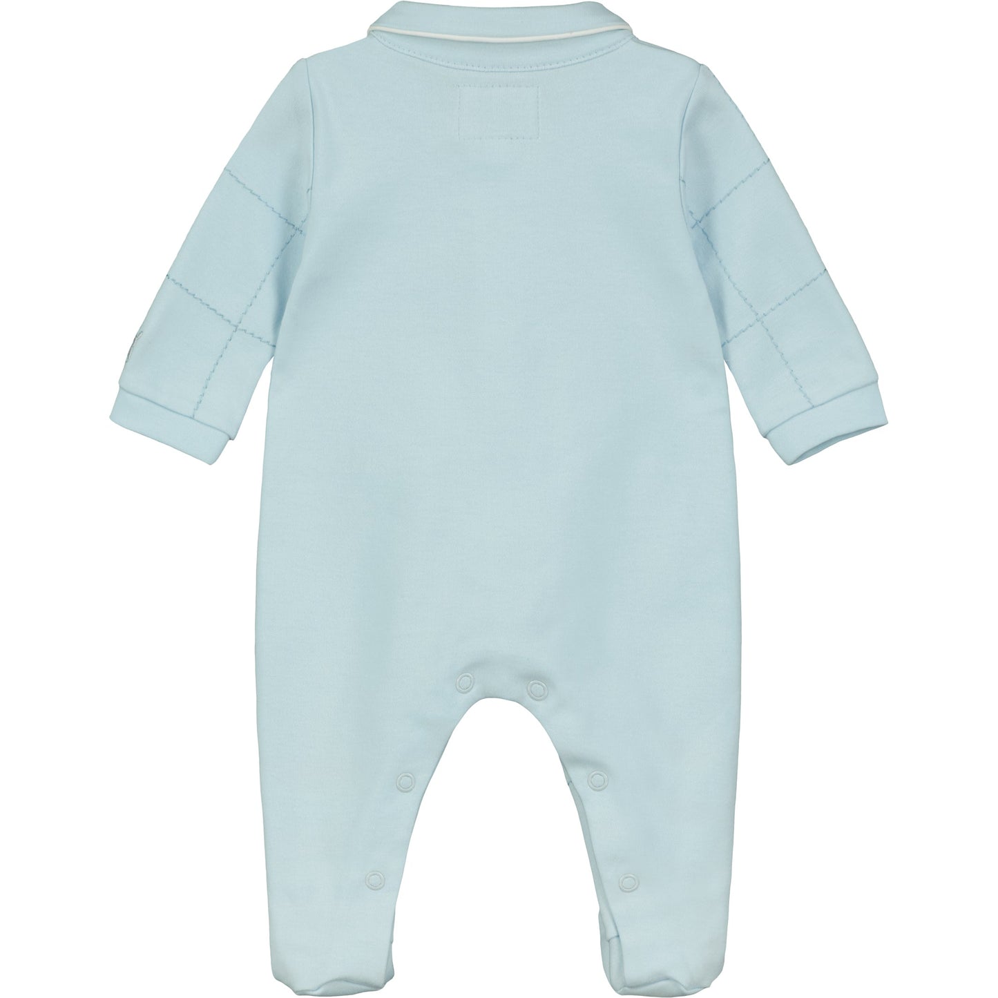 Edison Blue Check Boys Babygrow