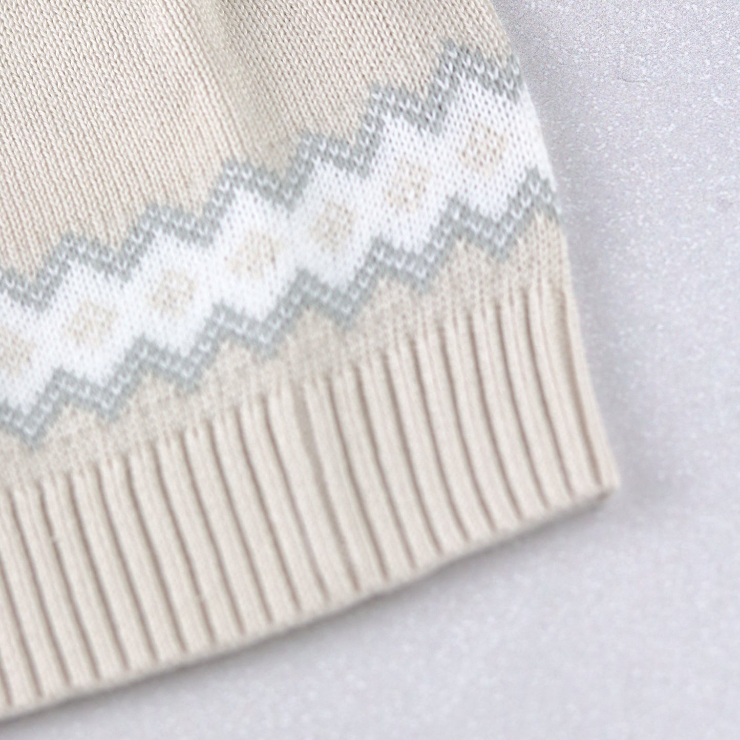 Kristian Boys Stone Teddy Knit All in One & Hat Set