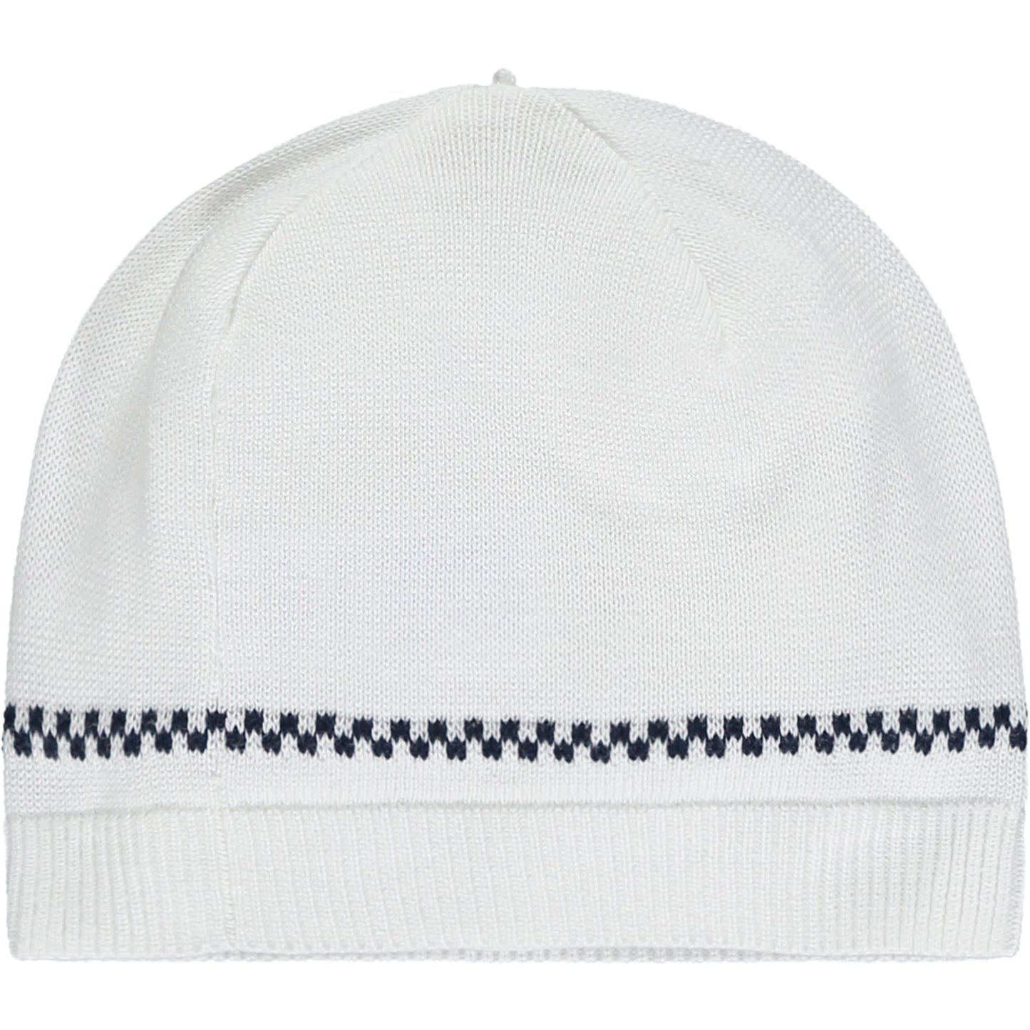 Declan Navy Knit Baby Boys Trouser Set with Hat