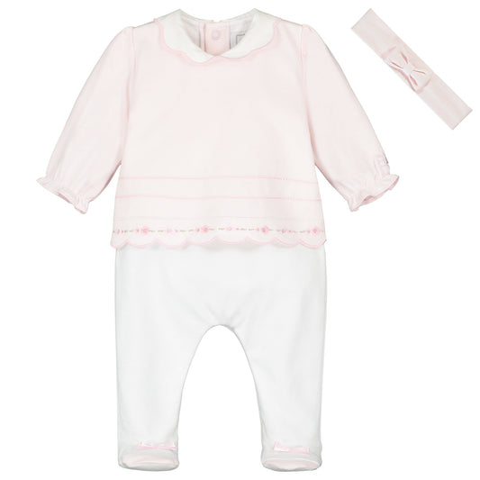 Betty Baby Girls Babygrow & Hairband