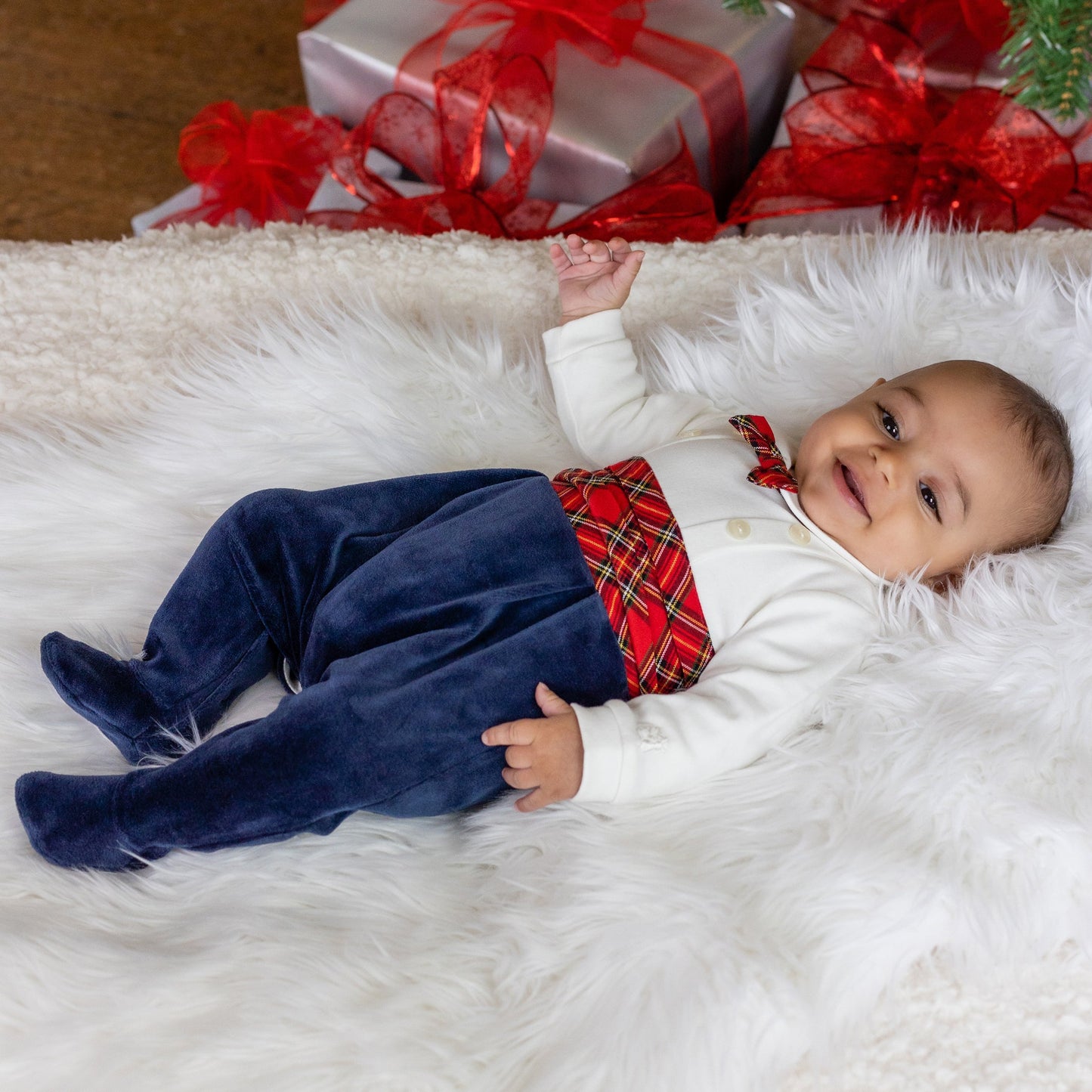 Callan Navy Boys Babygrow
