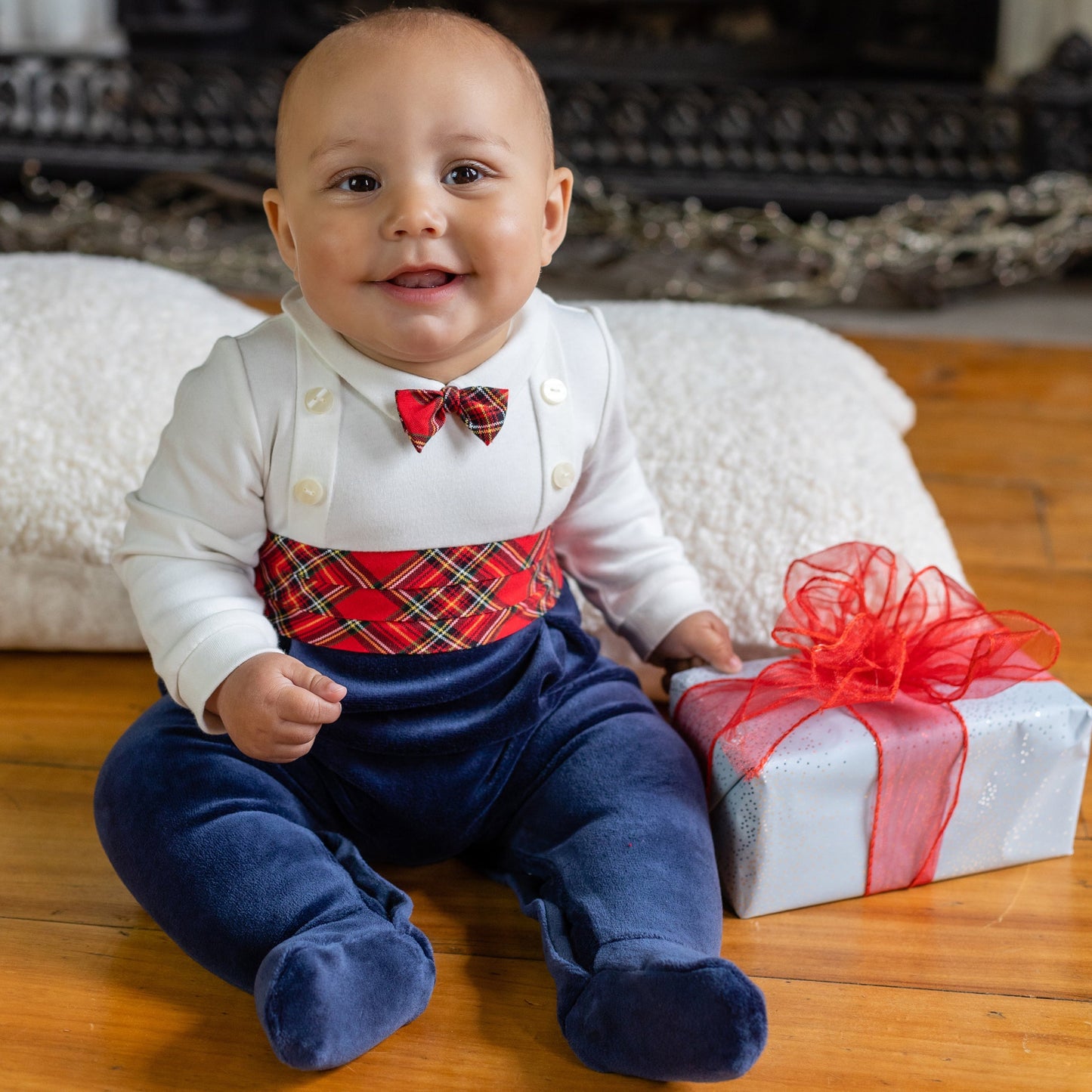 Callan Navy Boys Babygrow