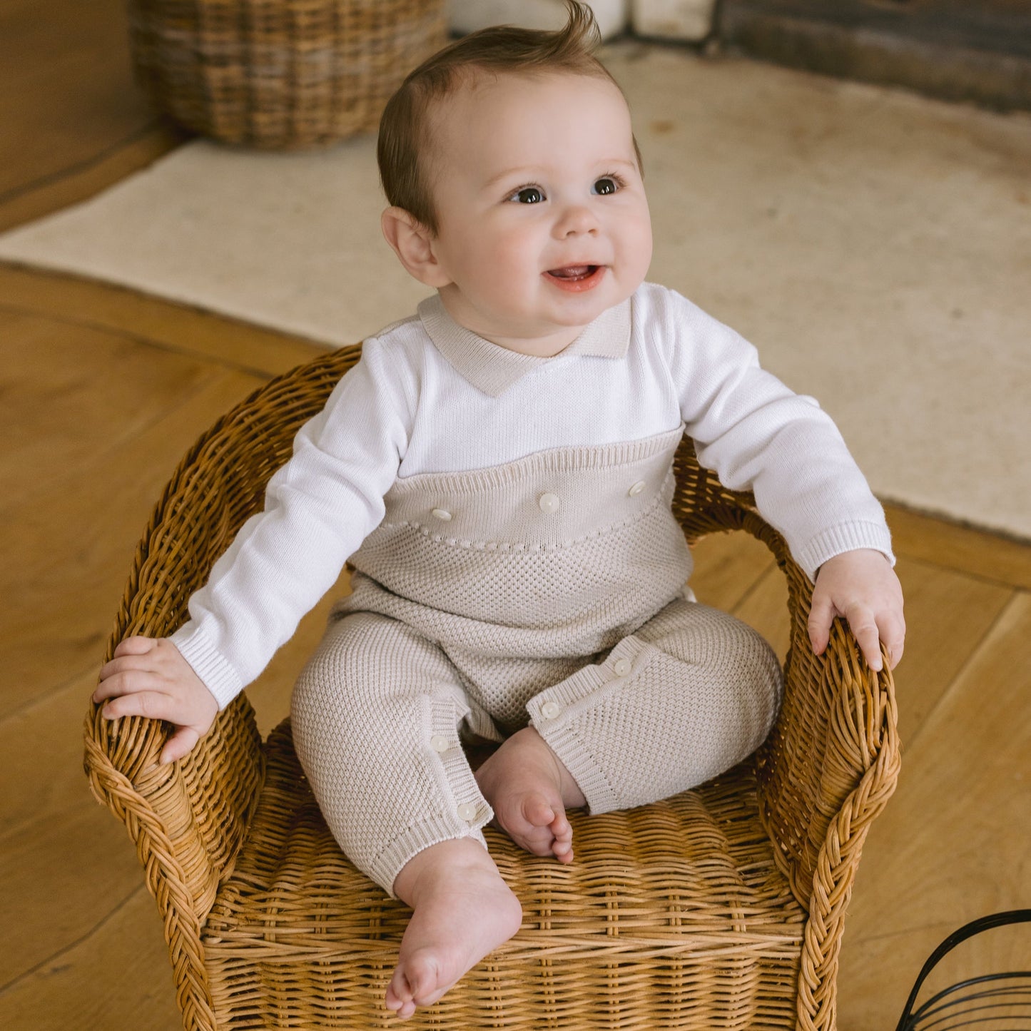 Kenzie Boys Stone Smart Knitted All in One
