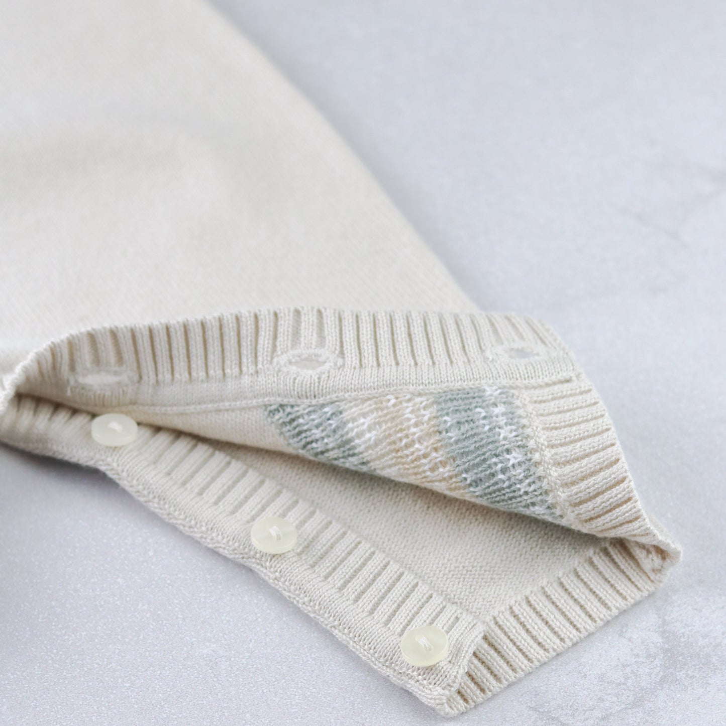 Kristian Boys Stone Teddy Knit All in One & Hat Set