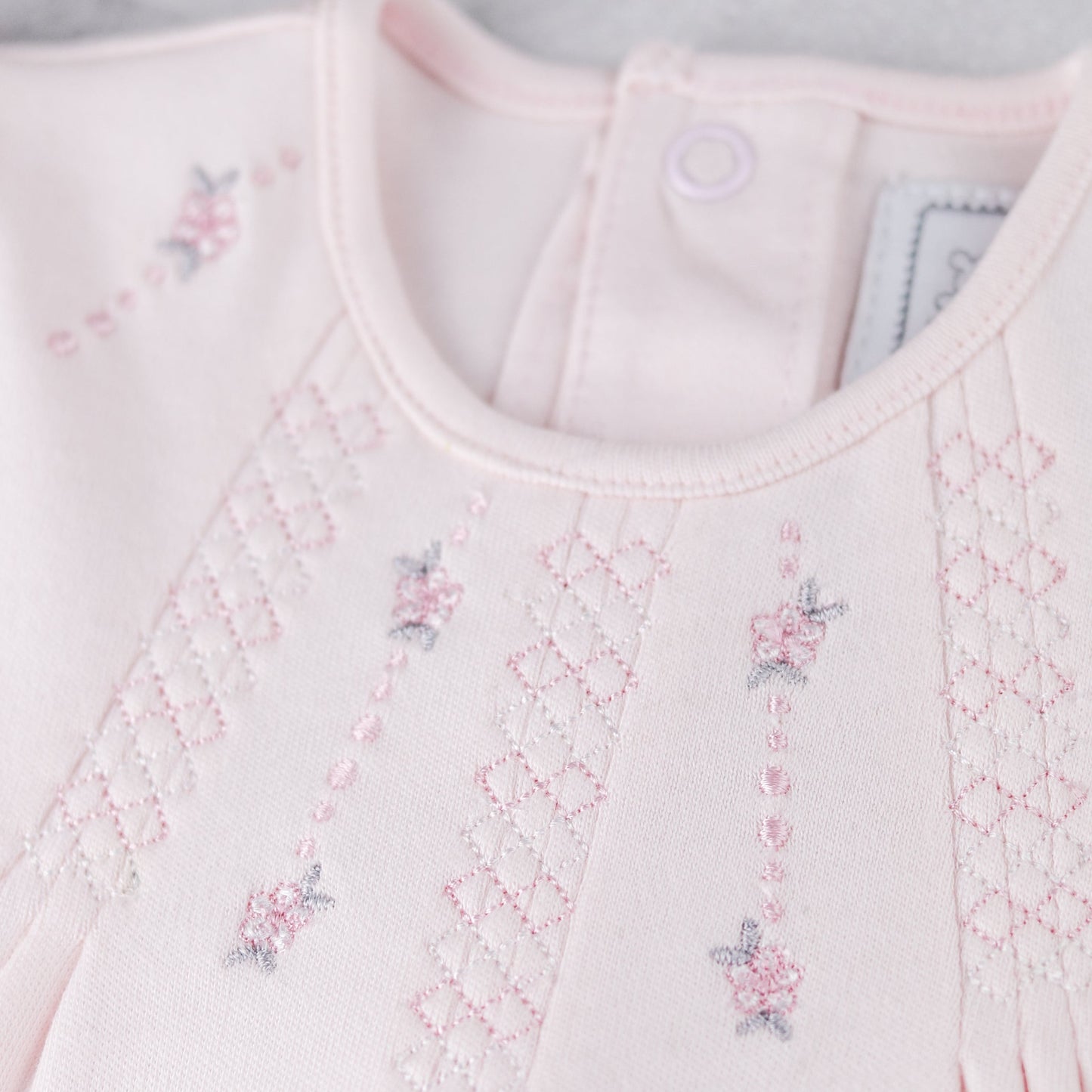 Kerry Baby Girls Pink Pretty Cotton Babygrow