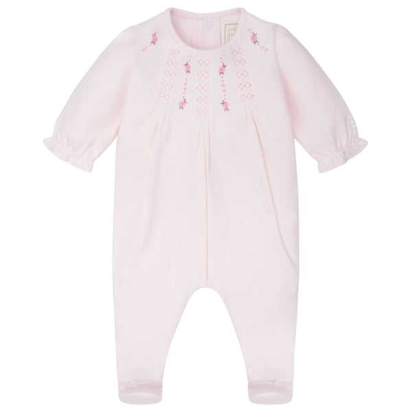 Kerry Baby Girls Pink Pretty Cotton Babygrow