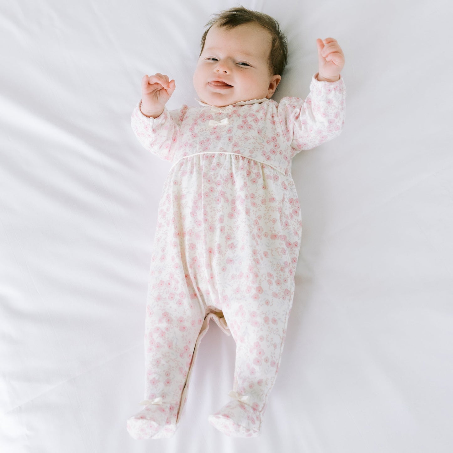 Kylie Girls Floral Print Babygrow & Hairband Set