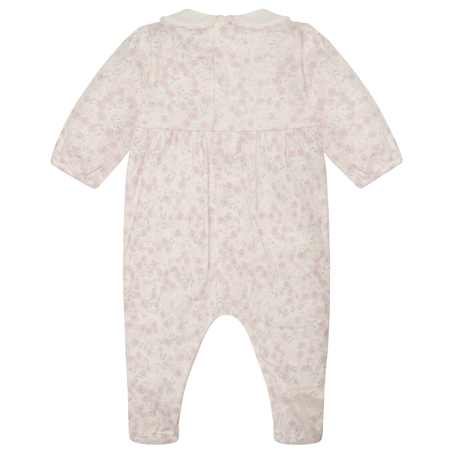 Kylie Girls Floral Print Babygrow & Hairband Set