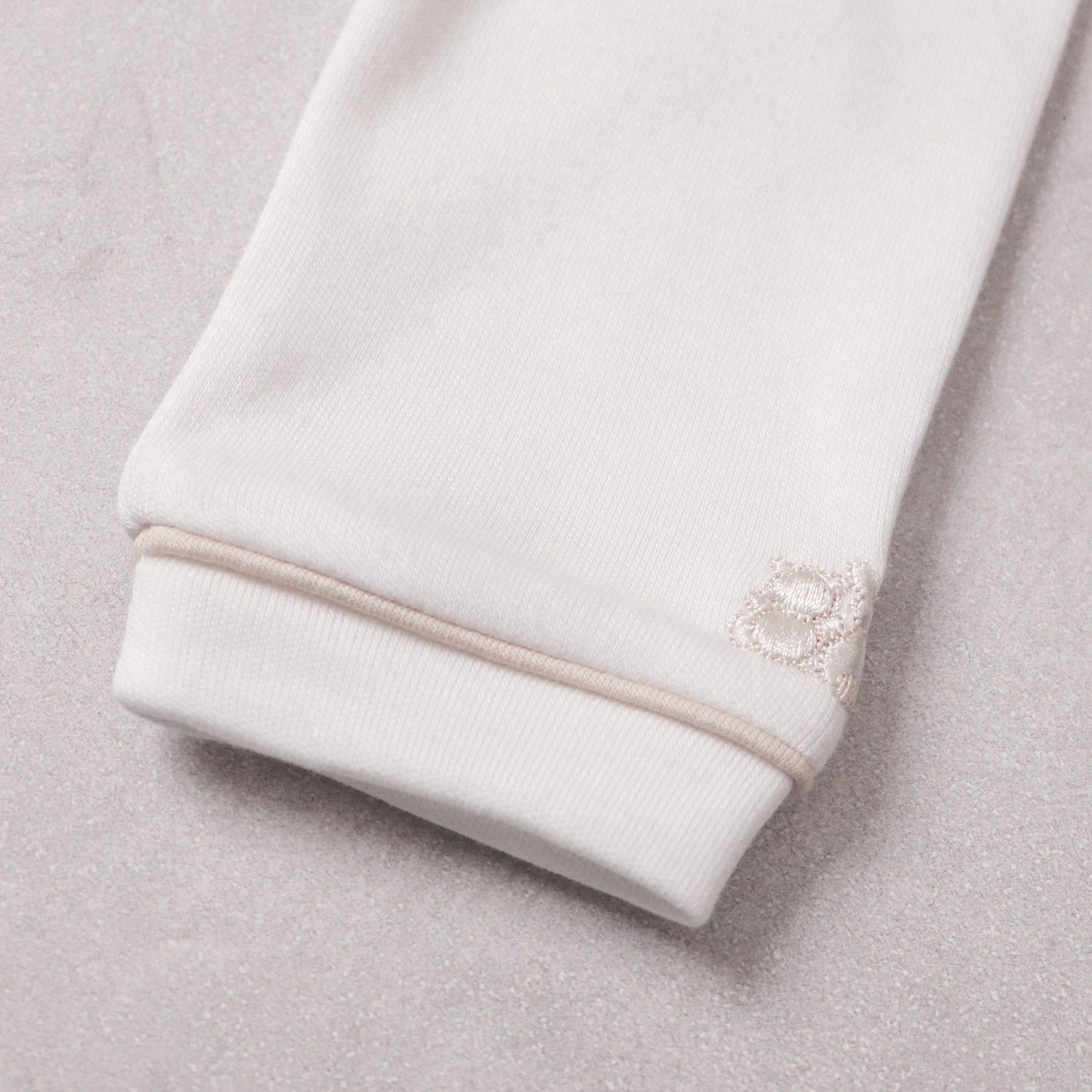 Lenny Unisex Stone & White Babygrow Twin Pack