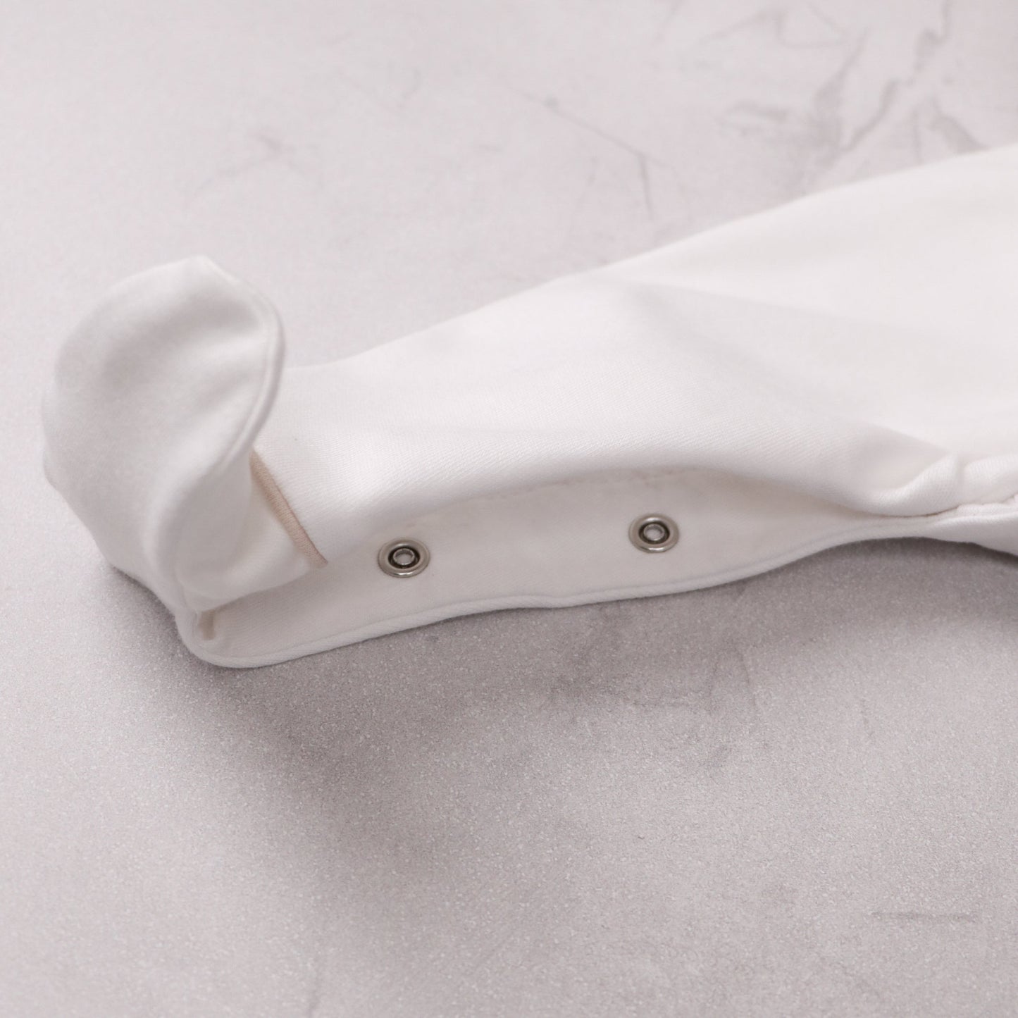 Lenny Unisex Stone & White Babygrow Twin Pack