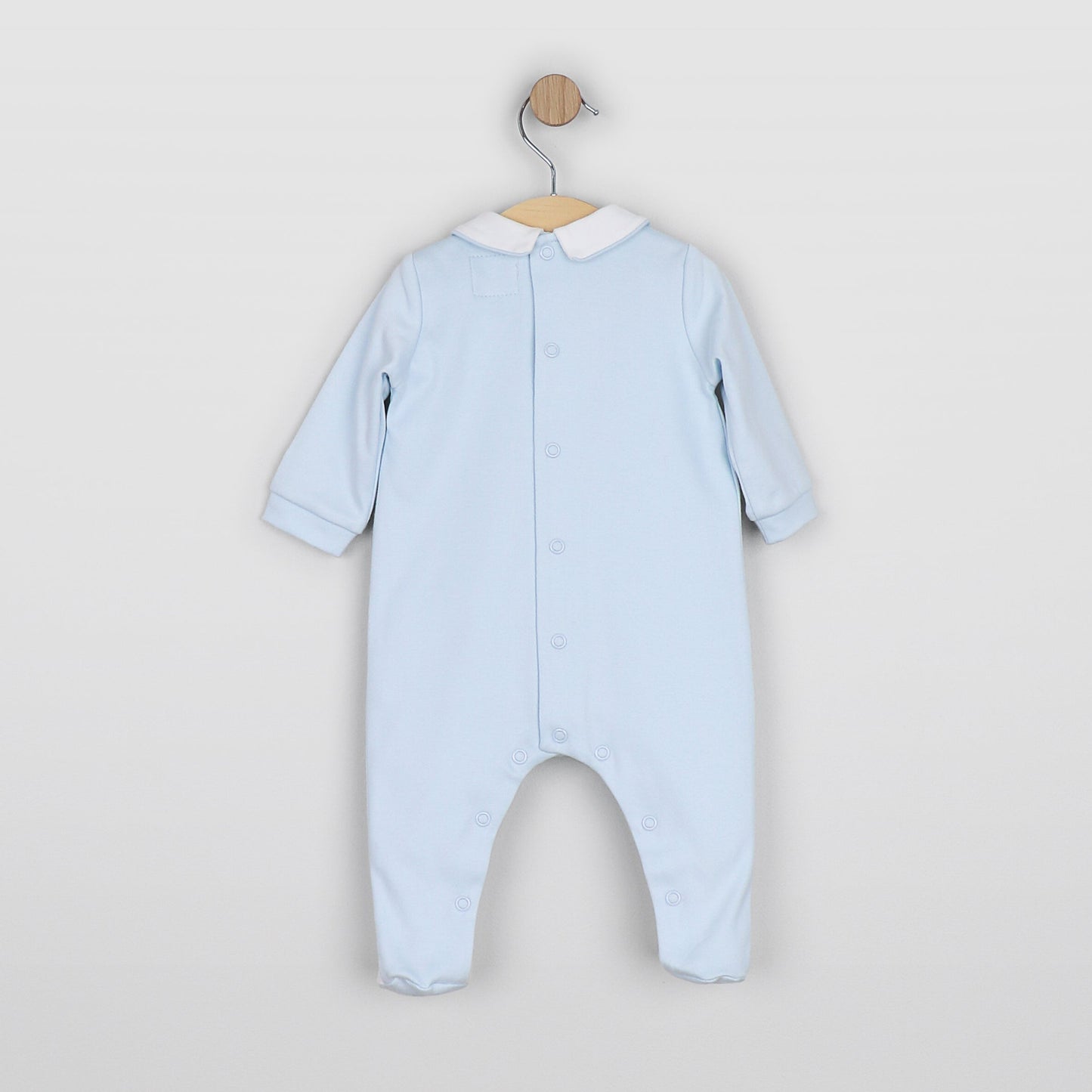 Lenny Boys Blue & White Babygrow Twin Pack