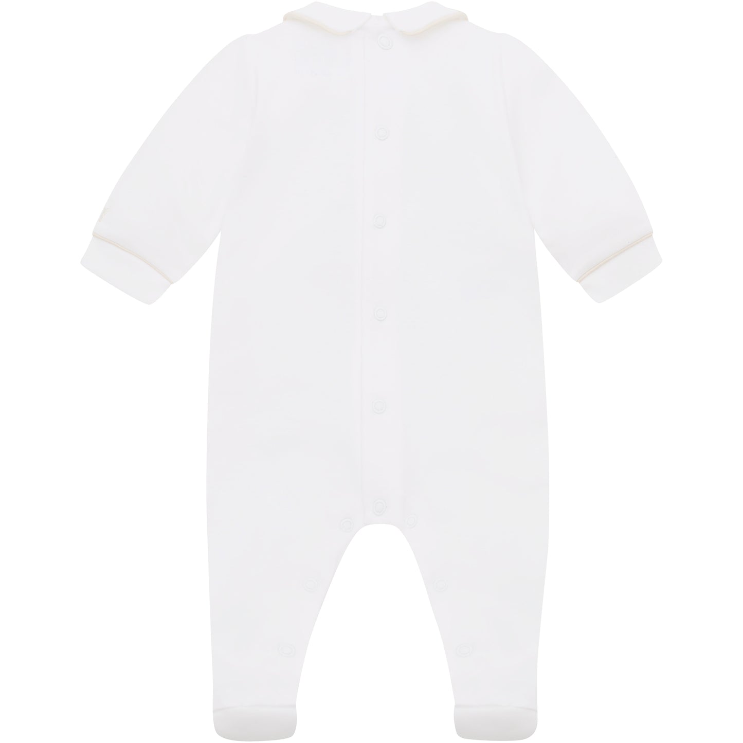 Lenny Unisex Stone & White Babygrow Twin Pack