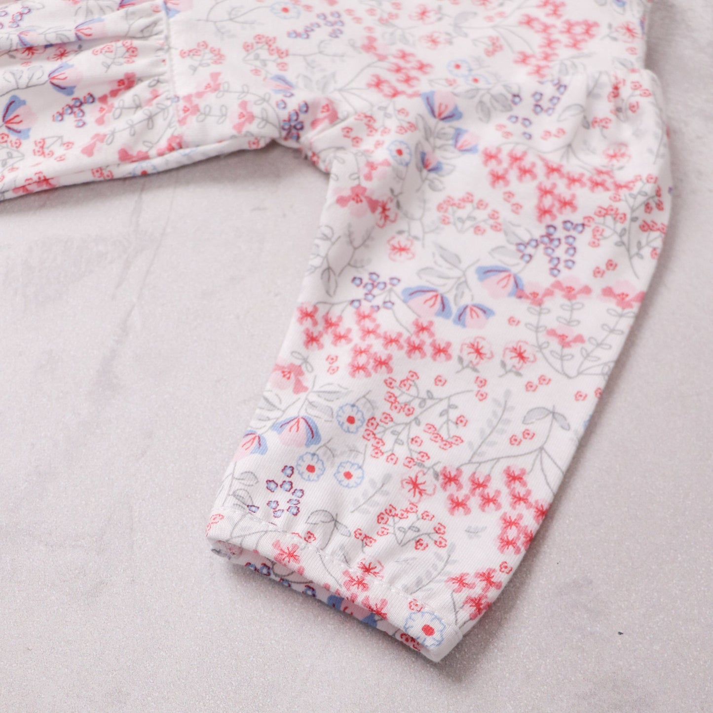 Lacey Girls Floral Print Babygrow & Hairband