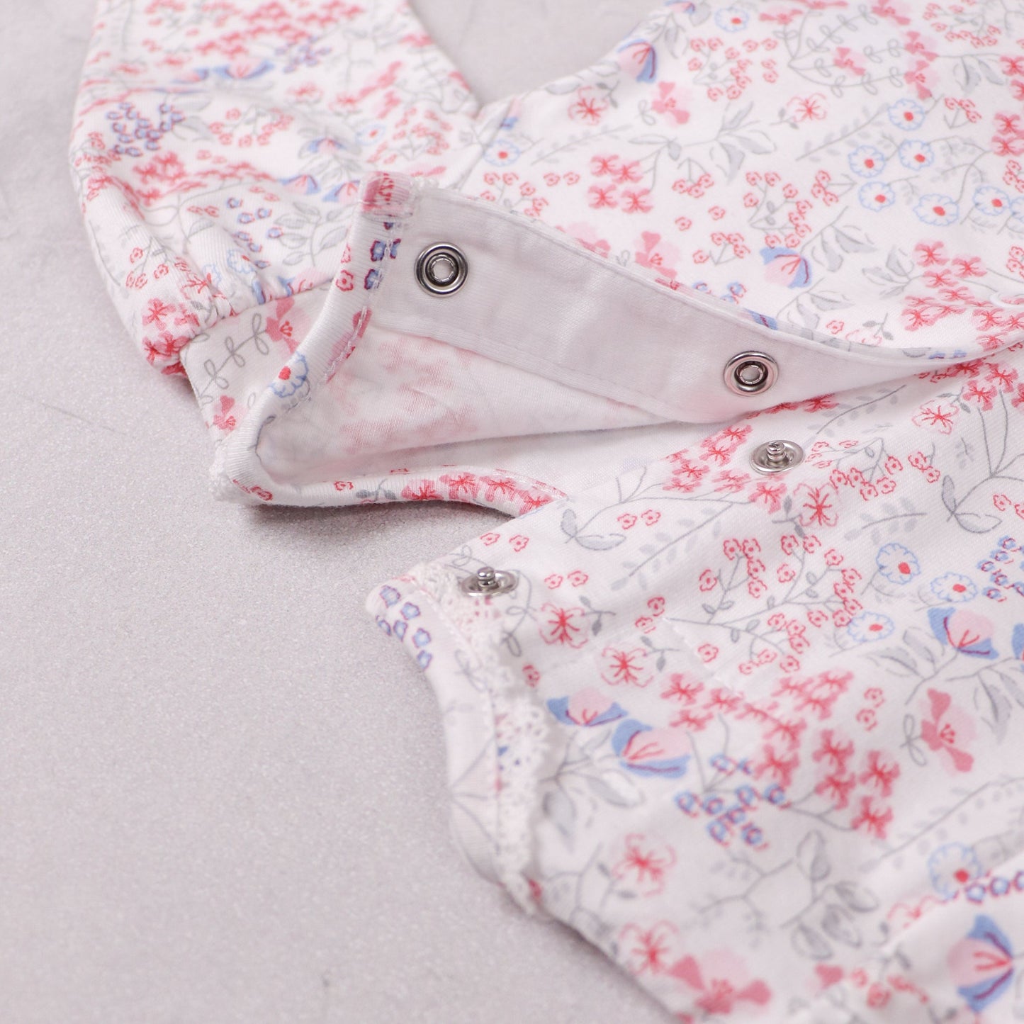 Lacey Girls Floral Print Babygrow & Hairband