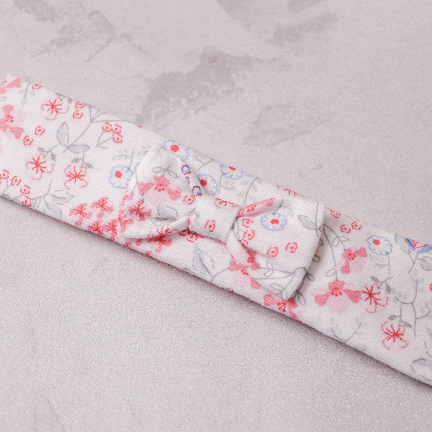 Lacey Girls Floral Print Babygrow & Hairband