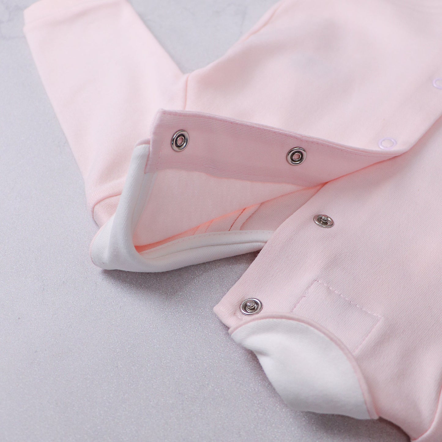 Lara Girls Pink & White Babygrow Twin Pack