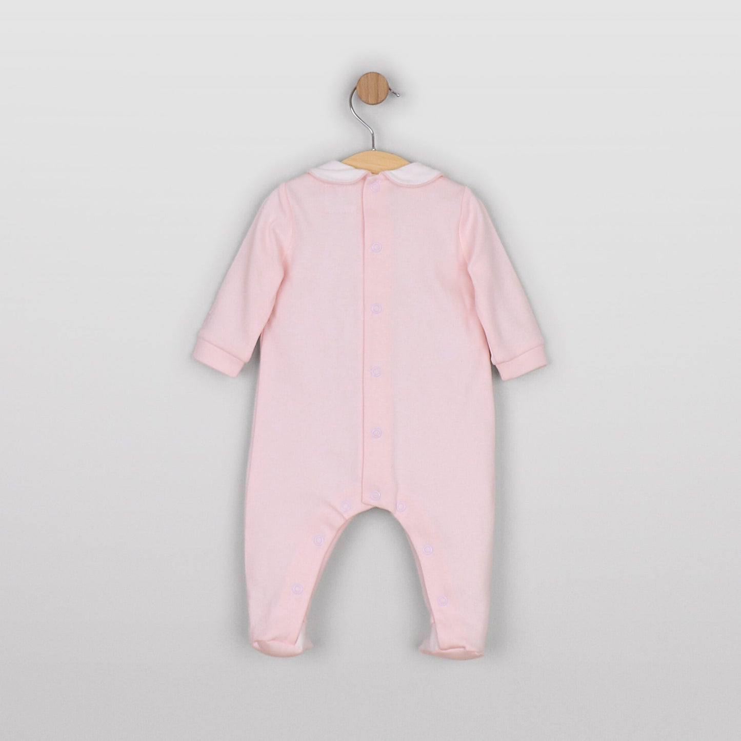 Lara Girls Pink & White Babygrow Twin Pack