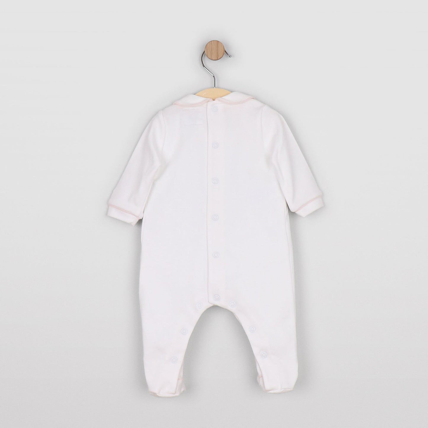 Lara Girls Pink & White Babygrow Twin Pack