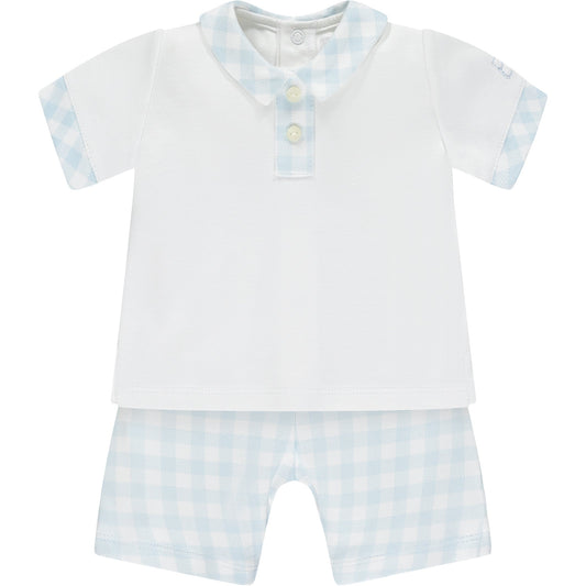 Doyle Check Print Boys Short Set