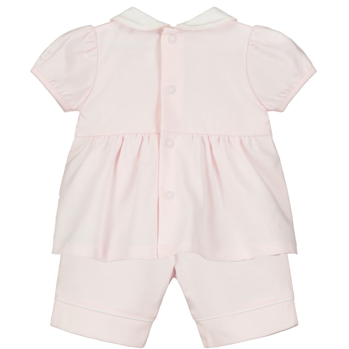 Faye Pink Floral Embroidery Girls Set