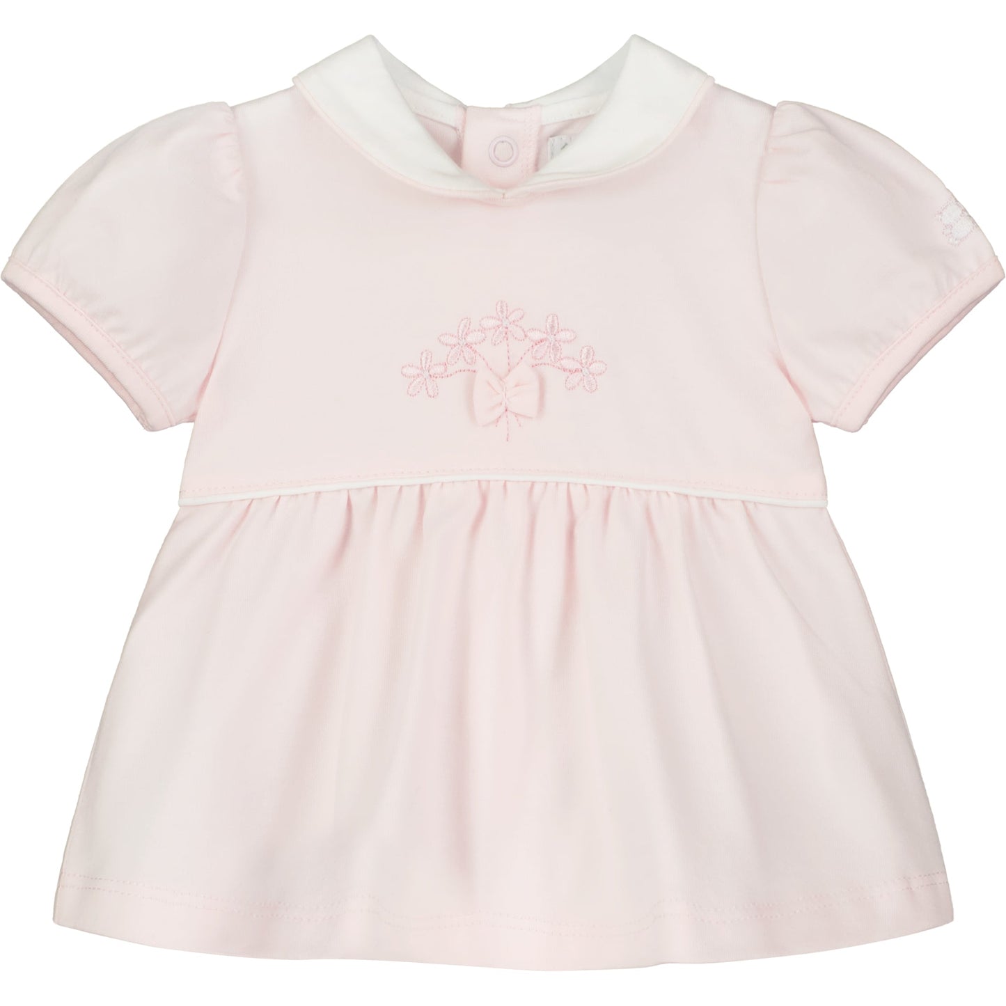 Faye Pink Floral Embroidery Girls Set