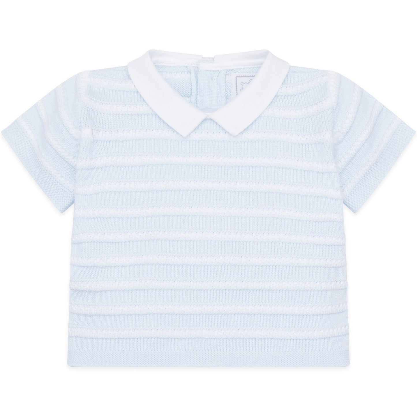 Jerry Blue Boys Stripe Knit Top and Shorts Set