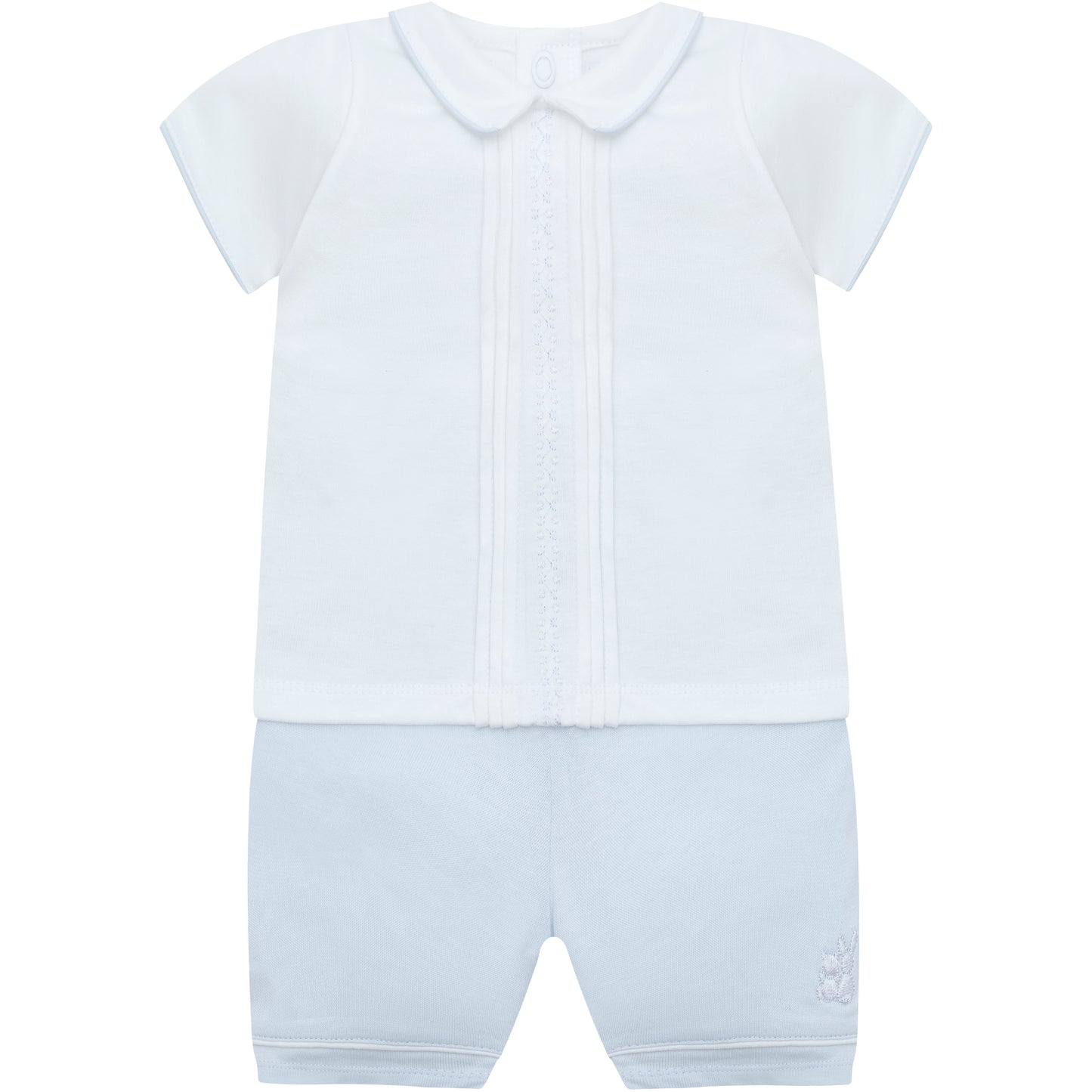 Liam Boys Blue Smart Cotton Summer Outfit
