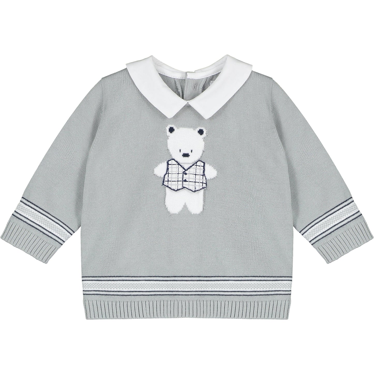 Carter Grey Knit Outfit with Hat