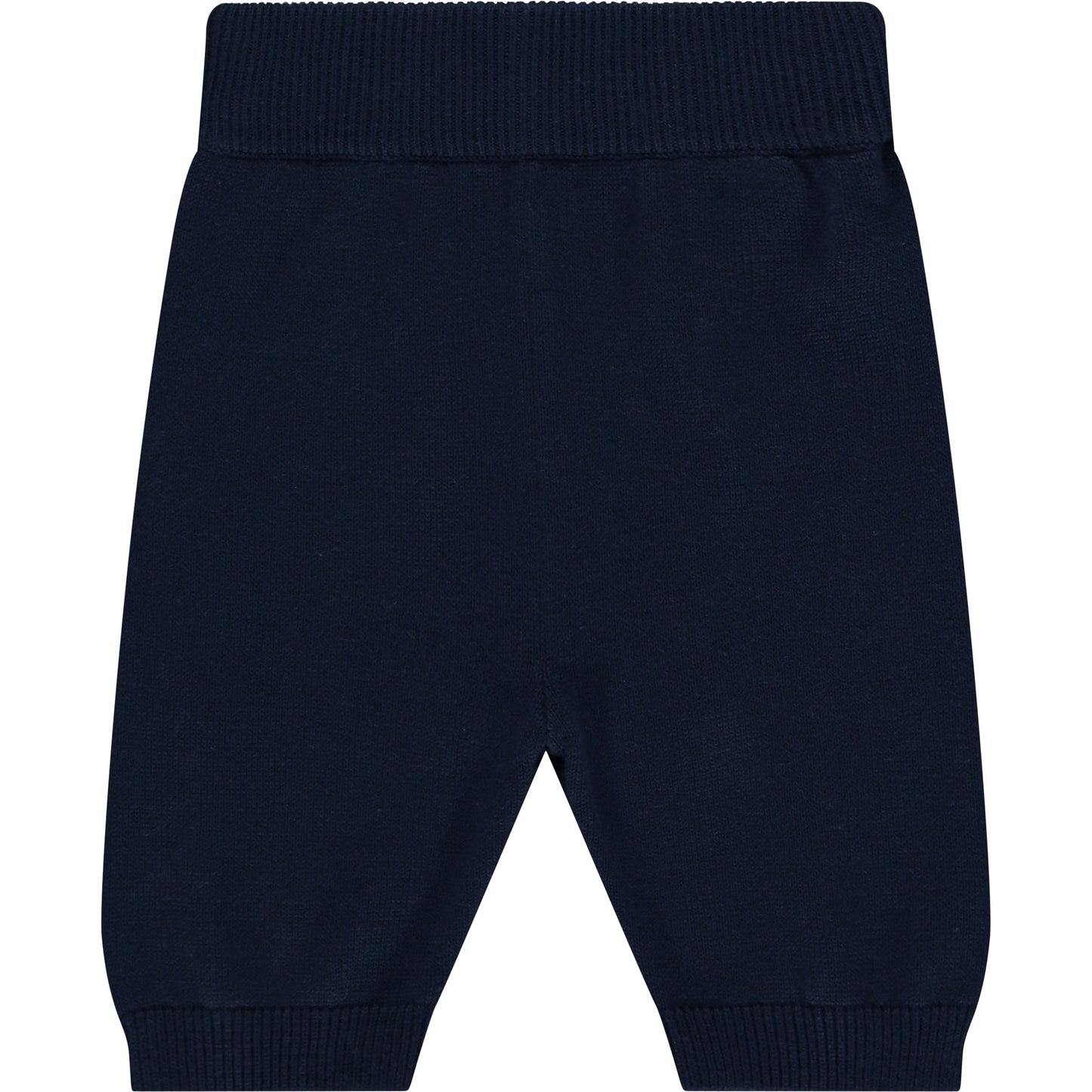 Declan Navy Knit Baby Boys Trouser Set with Hat