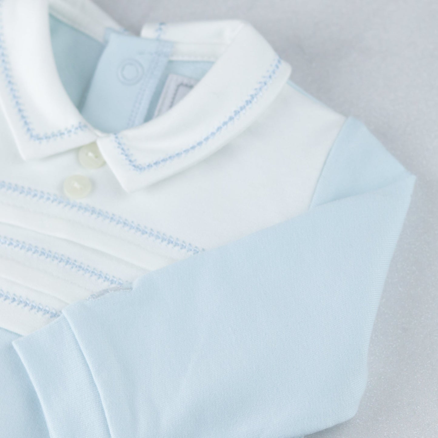 Kevin Boys Blue Pleated Top & Trouser Set