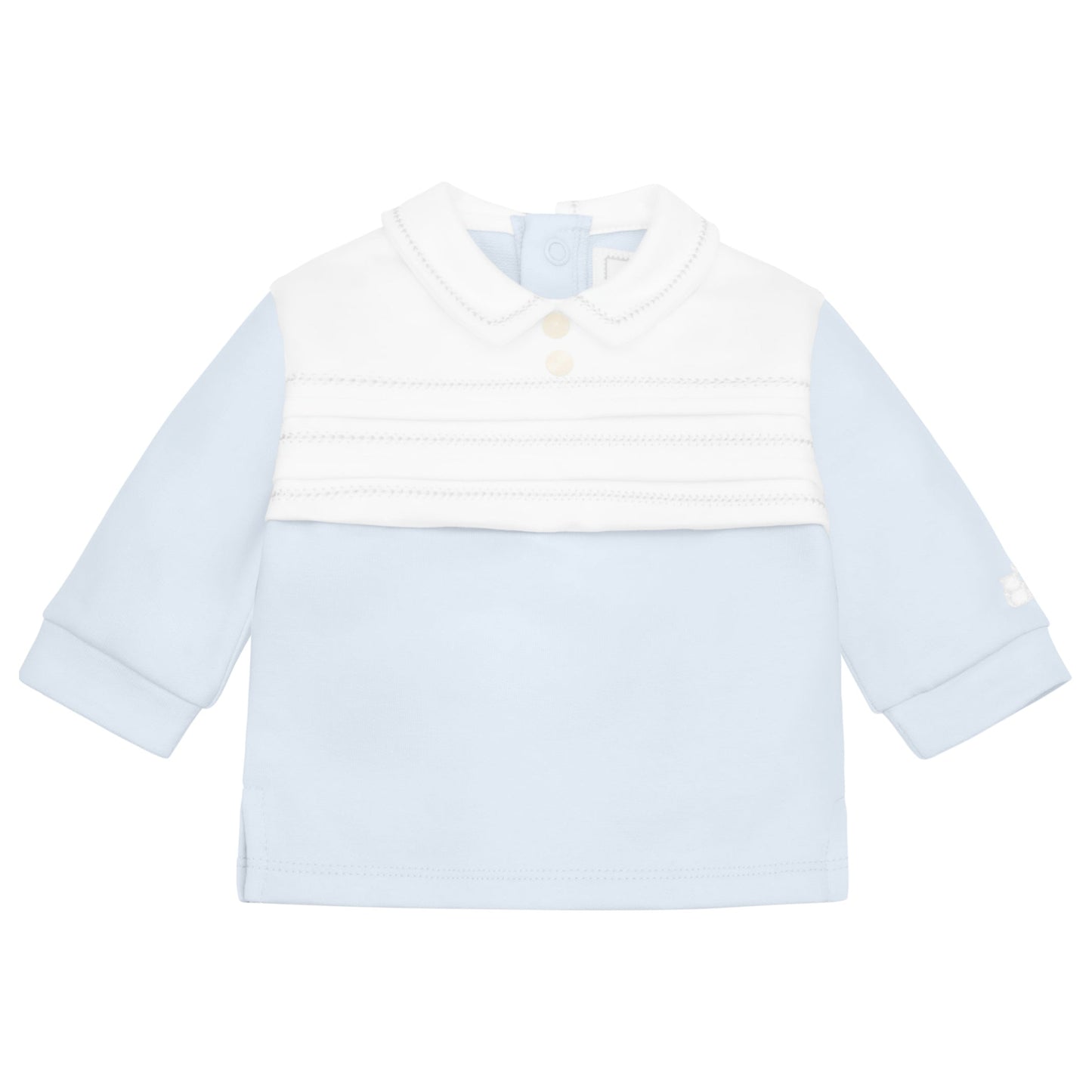 Kevin Boys Blue Pleated Top & Trouser Set