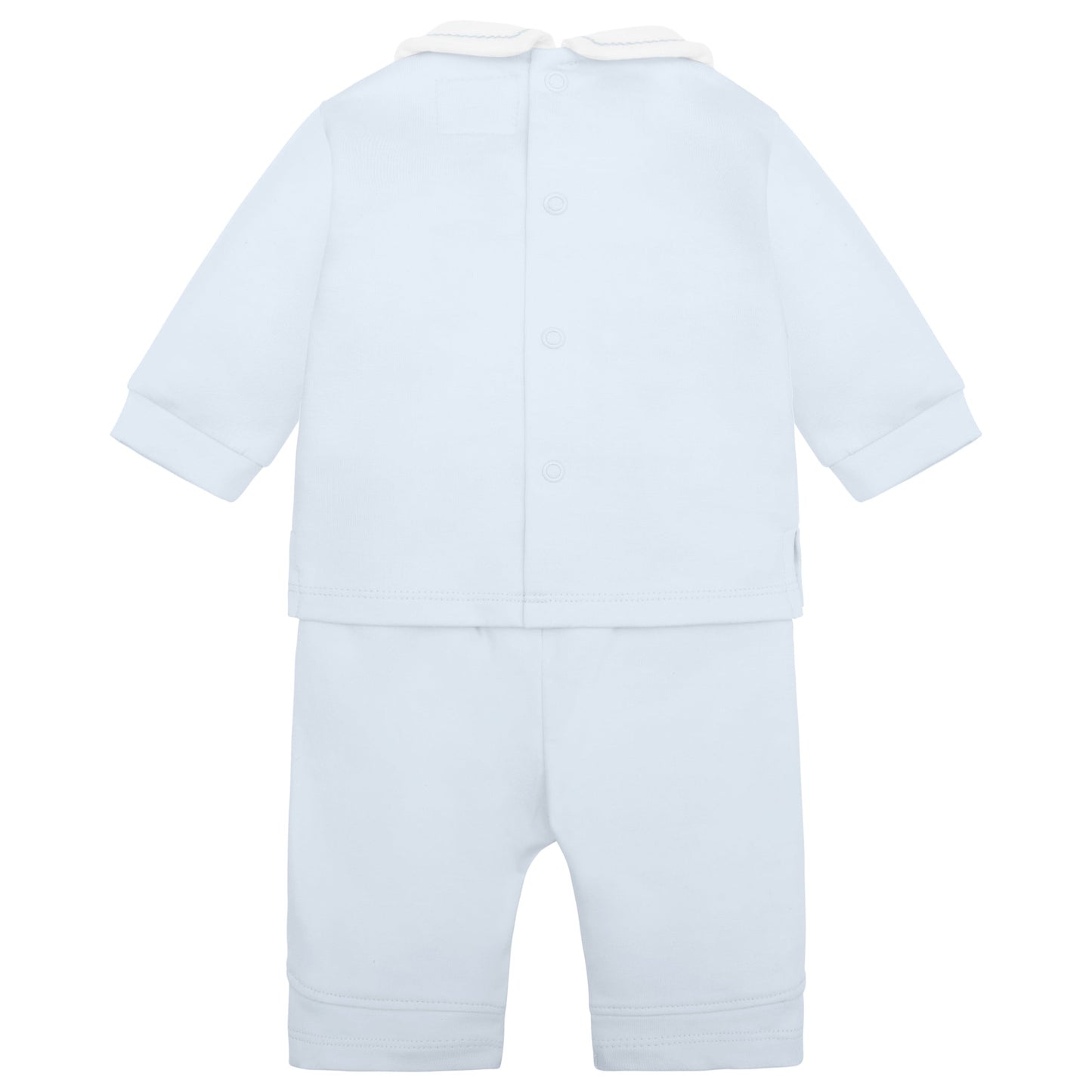 Kevin Boys Blue Pleated Top & Trouser Set