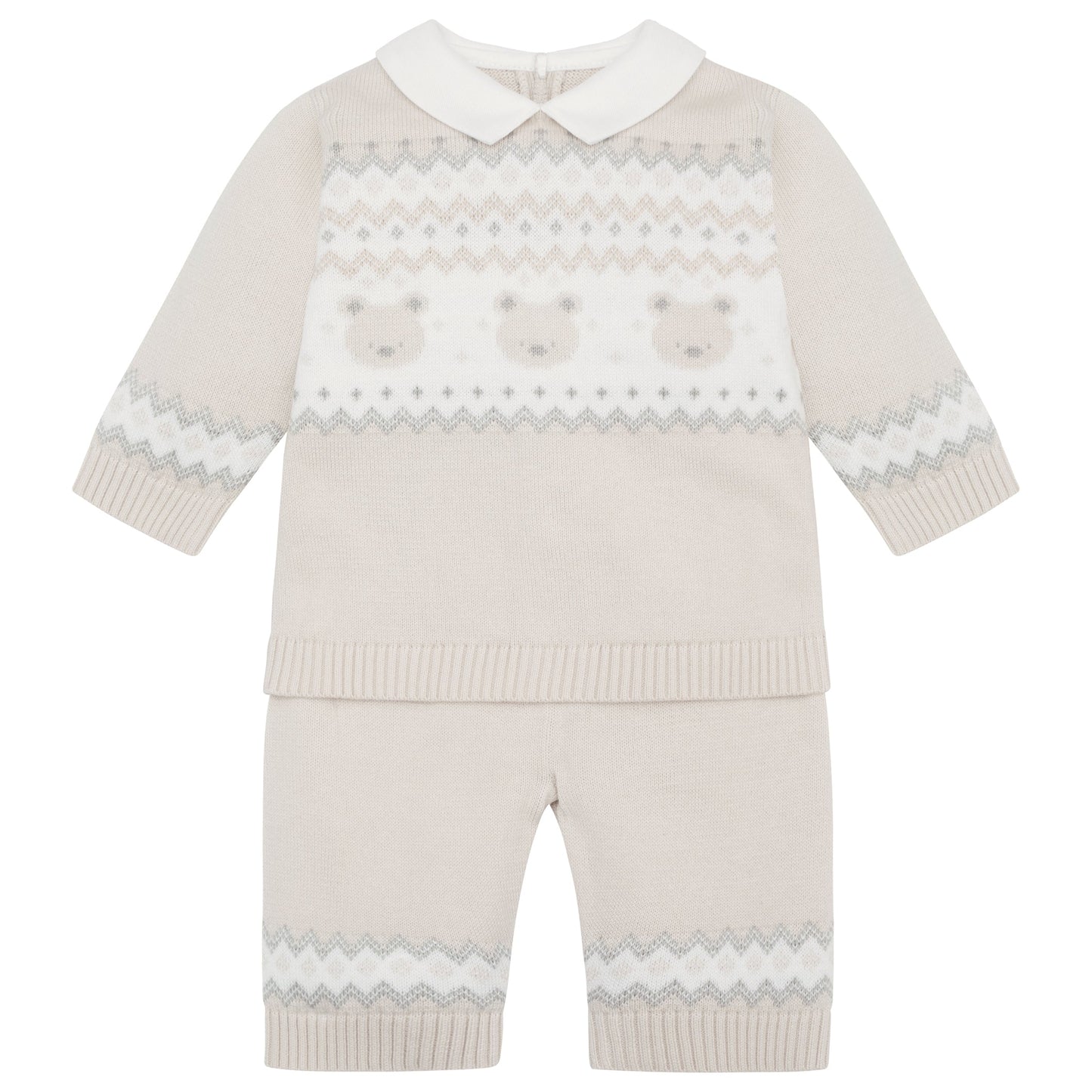 Kipling Stone Cotton Knitted Teddy Outfit & Hat Set