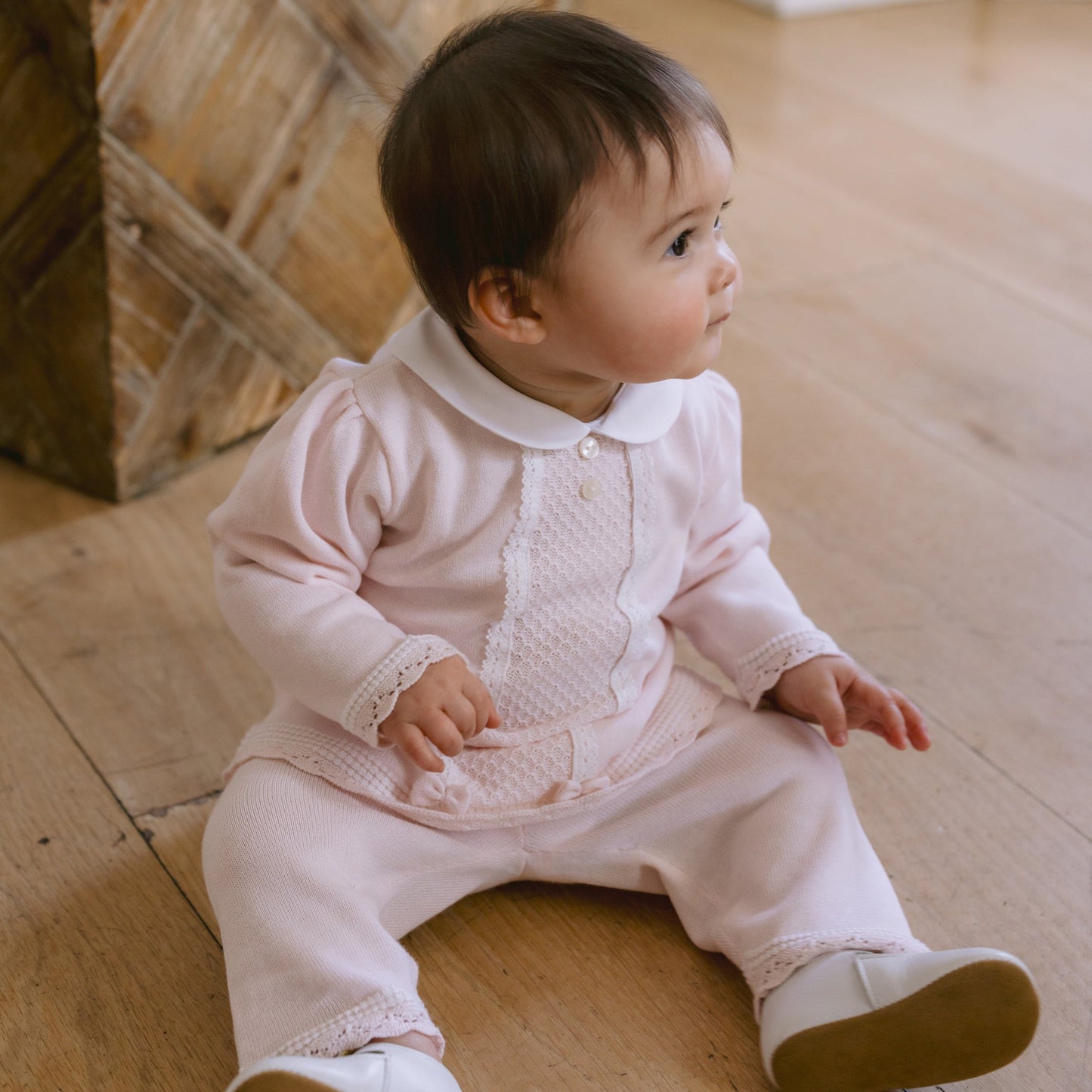 Kacey Girls Pink Pretty Top & Trouser Set