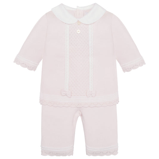 Kacey Girls Pink Pretty Top & Trouser Set