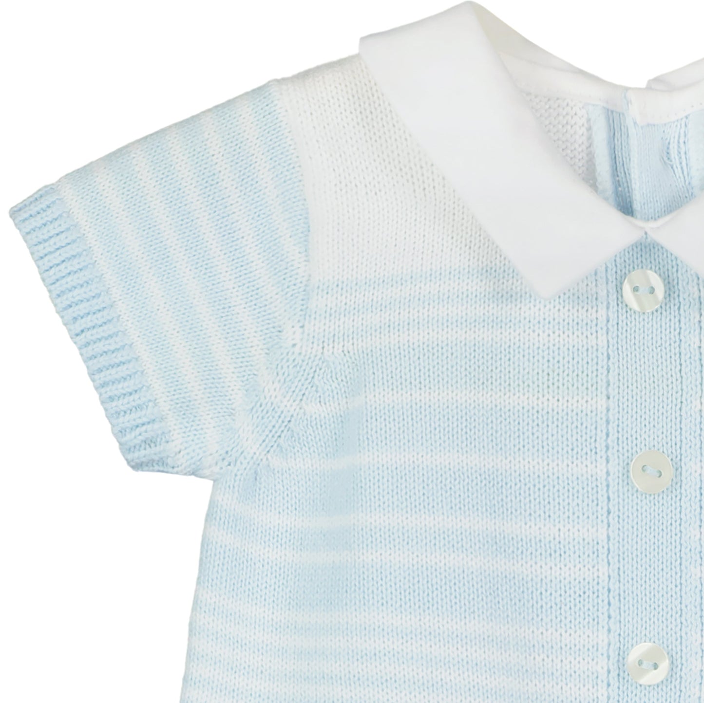 Fabian Blue Knitted Boys Romper