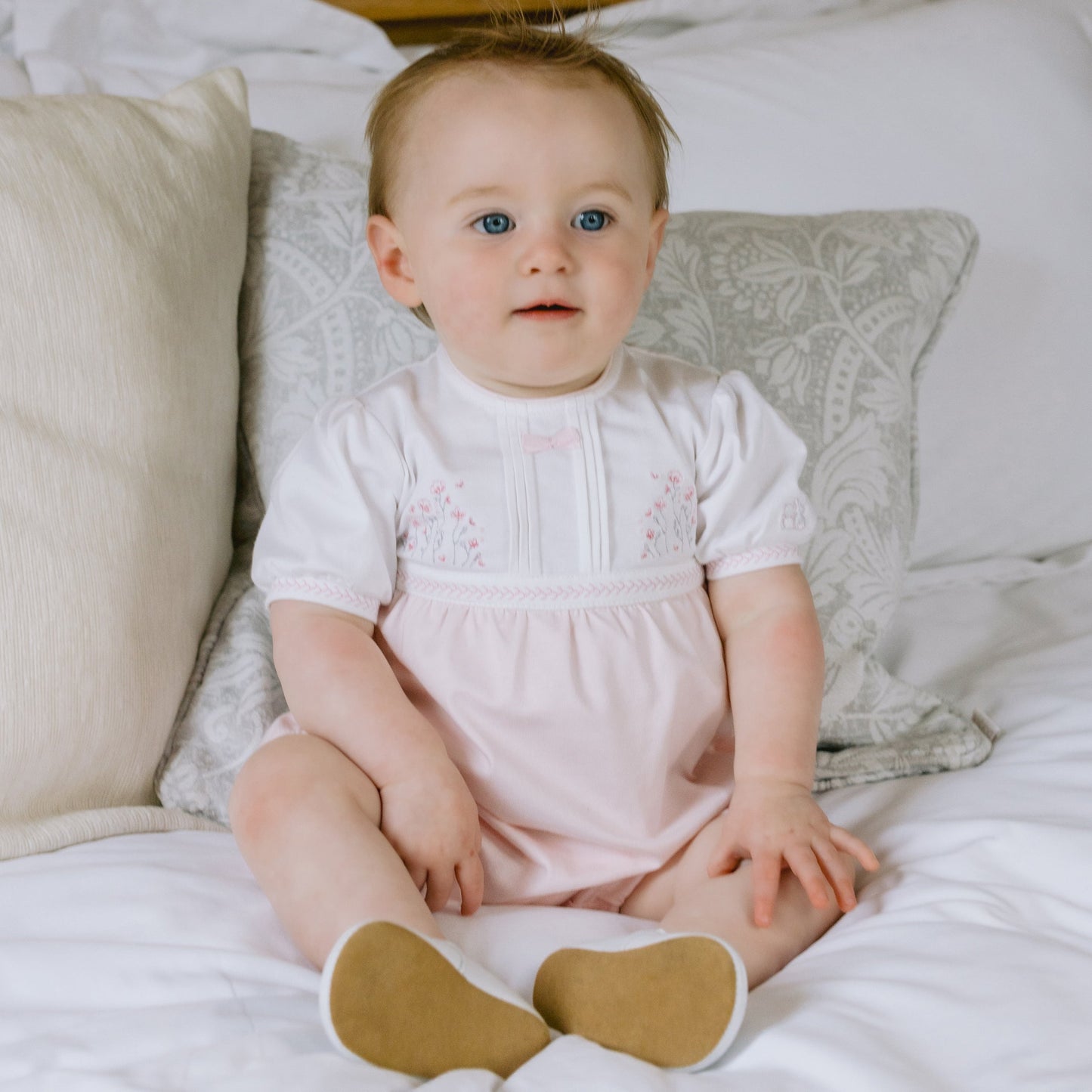 Jemma Girls Floral Embroidery Romper