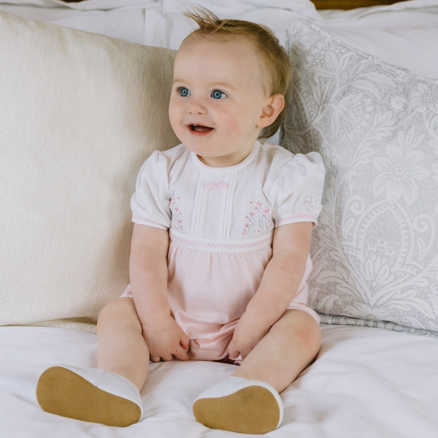 Jemma Girls Floral Embroidery Romper