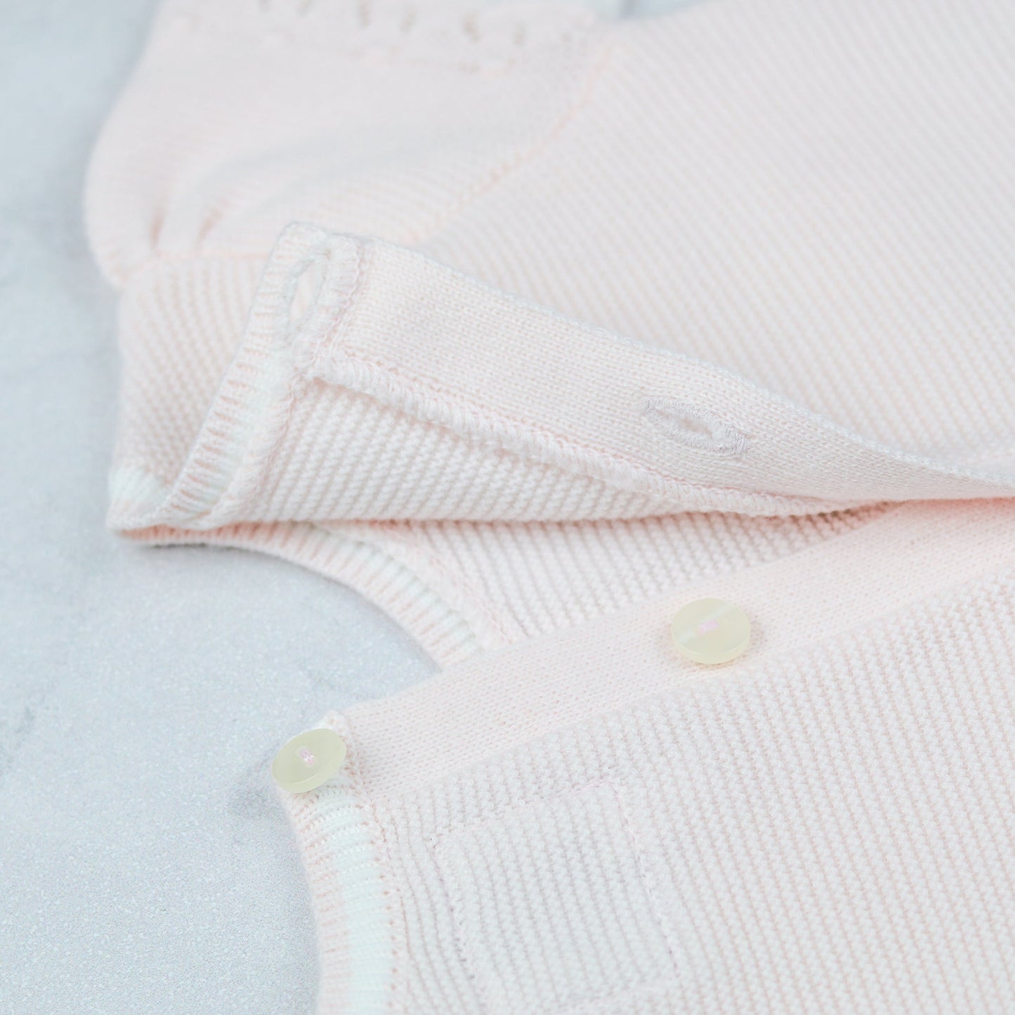 Josie Pink Girls Pretty Knit Romper