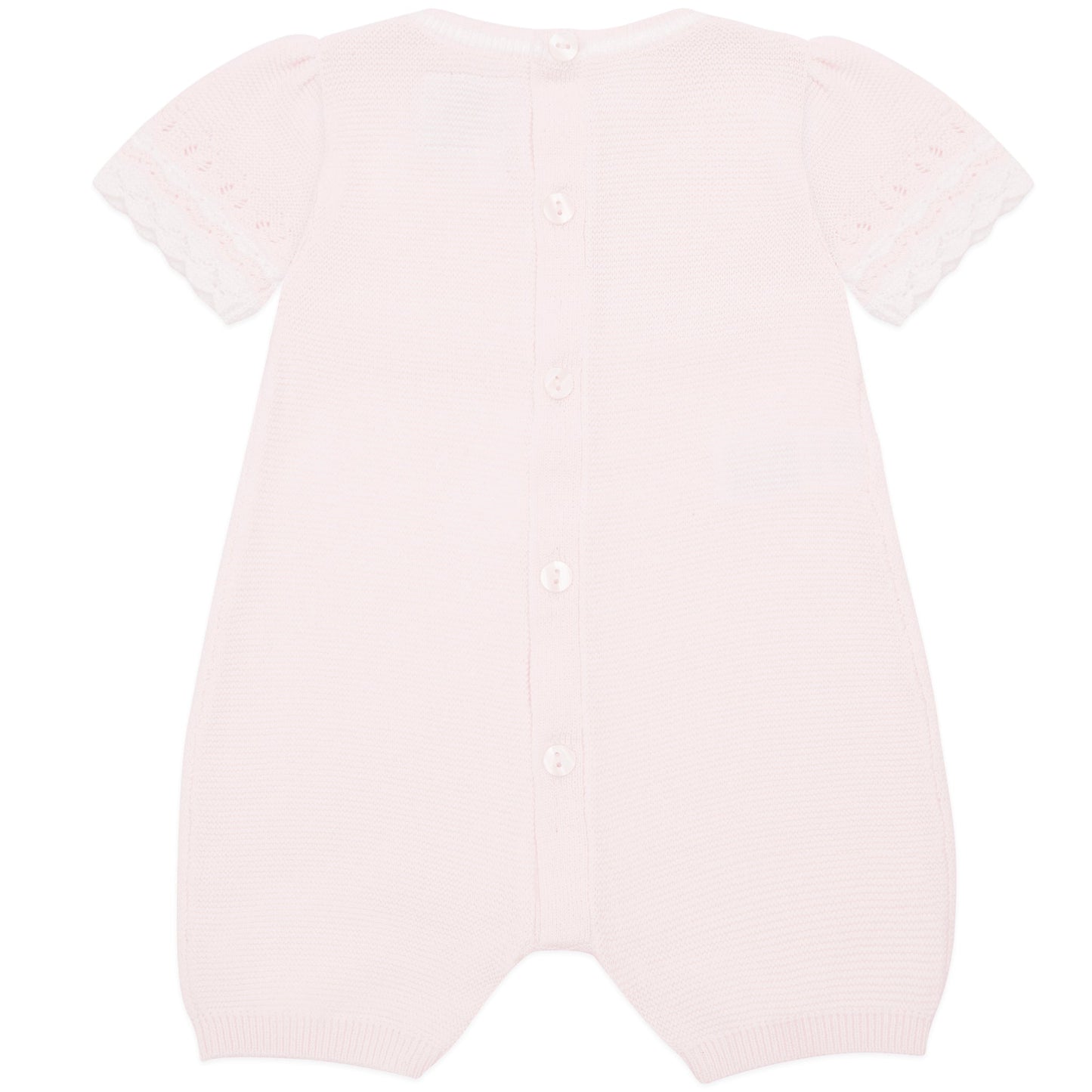 Josie Pink Girls Pretty Knit Romper