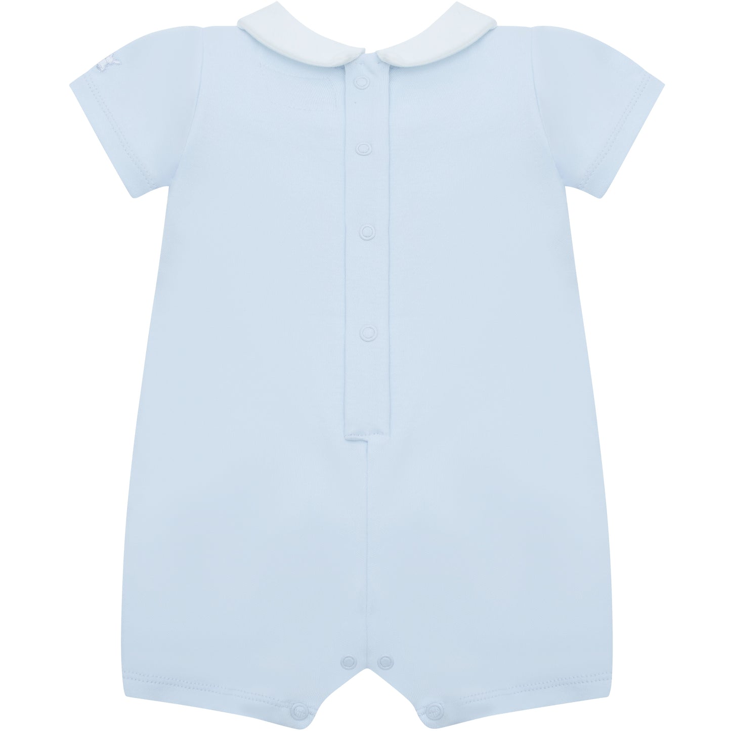 Lawrence Boys Blue Smart Cotton Romper