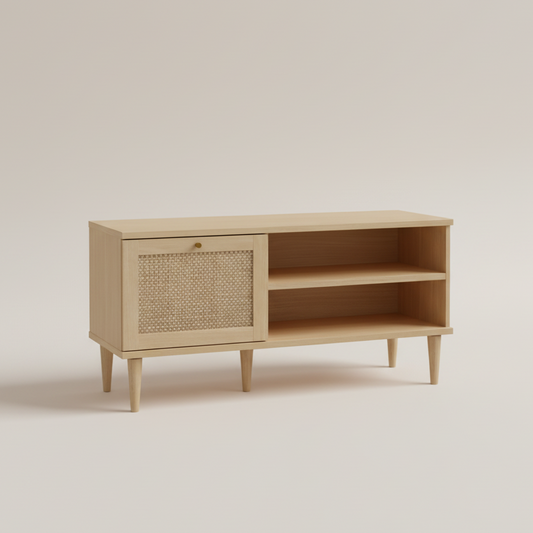 Calasetta 1 Door TV Unit in Rattan