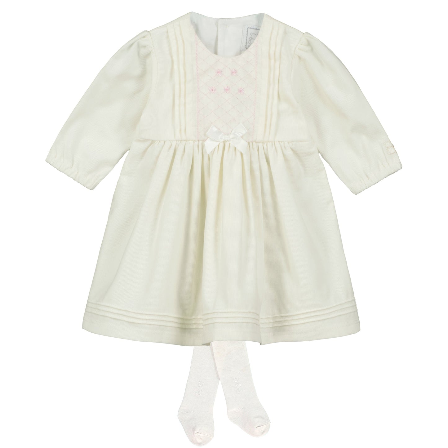 Erin Ivory Winter Party Dress & Tights