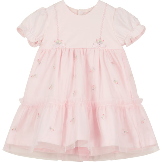 Fabienne Tulle Overlay Baby Girls Dress