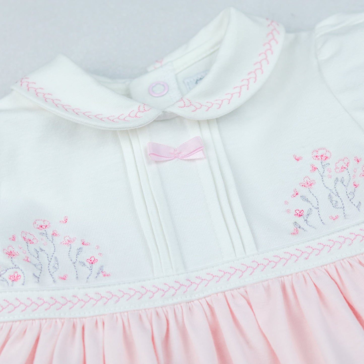 Juliette Girls Floral Embroidery Dress and Pants