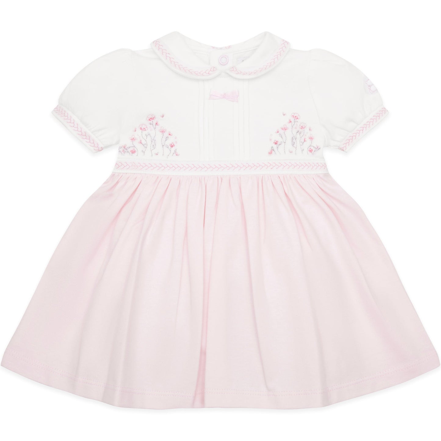 Juliette Girls Floral Embroidery Dress and Pants