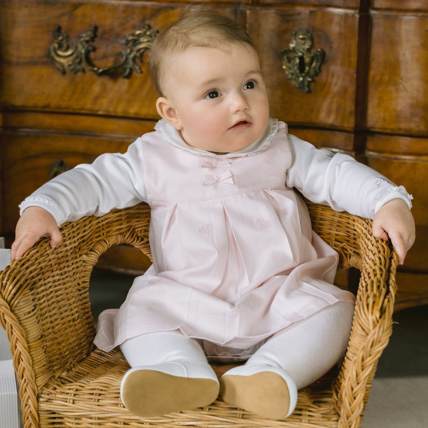 Kendall Baby Girls Cotton Pinnafore Dress