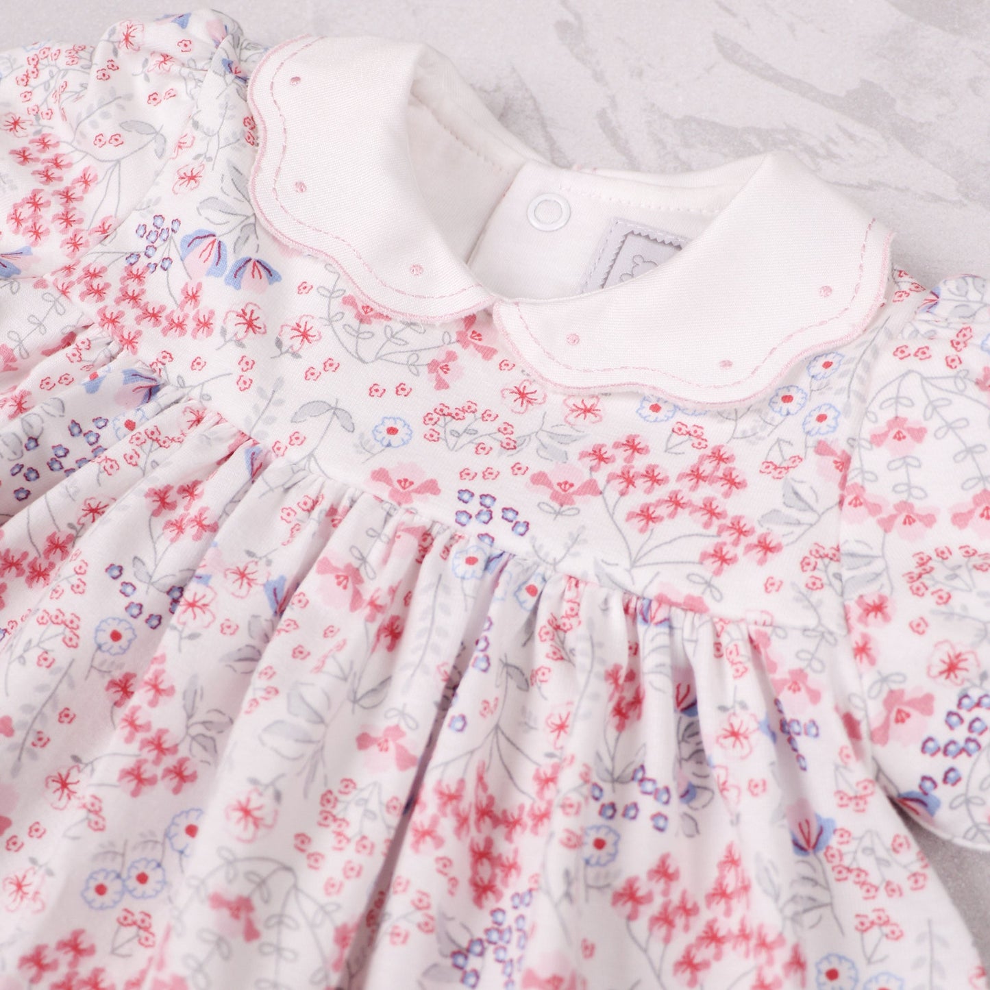 Lola Girls Floral Dress & Frilly Pants Set