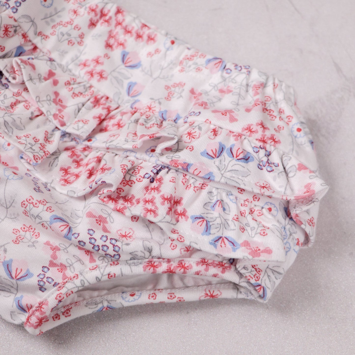 Lola Girls Floral Dress & Frilly Pants Set