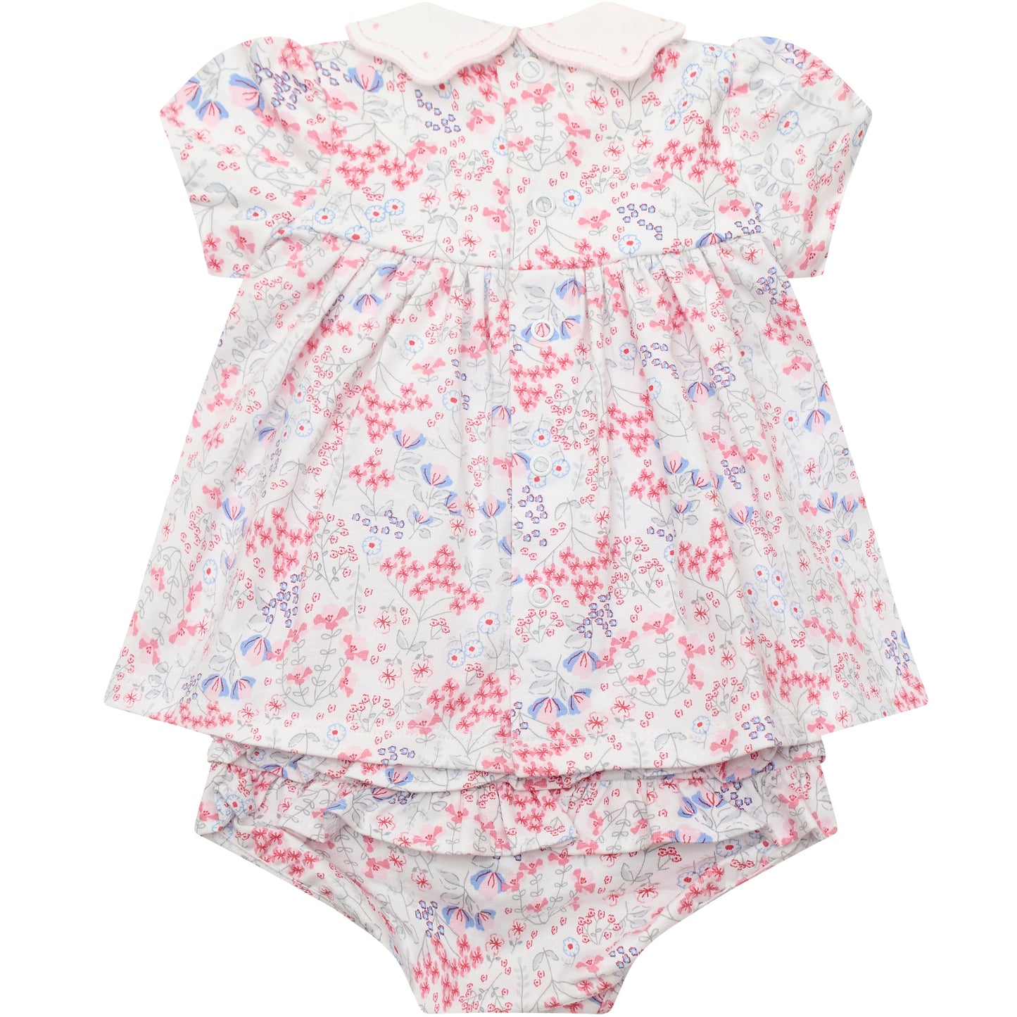 Lola Girls Floral Dress & Frilly Pants Set